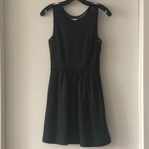 Silence+noise mini black dress with sheer back